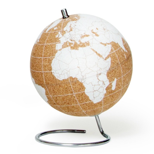 Глобус cork globe, белый